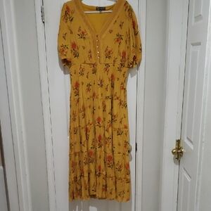 Floral Yellow Dress